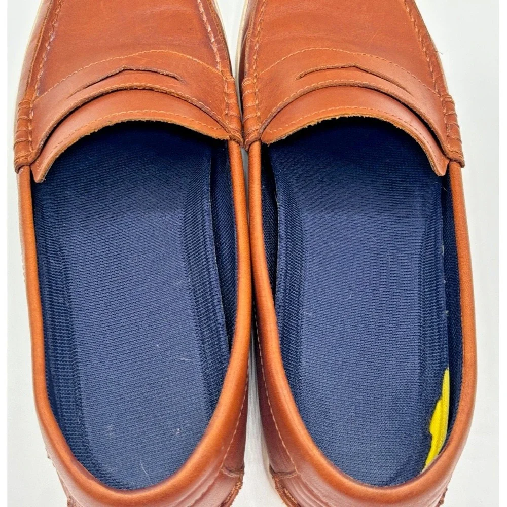 Cole Haan Men's Cognac Leather Penny Loafers Sneaker Slip On Shoes Size 13